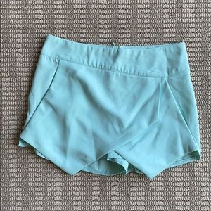 Mint green pencil skirt
